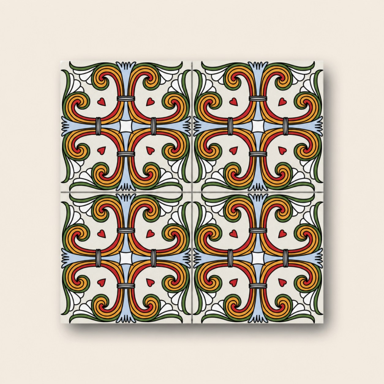 Meksika Desenleri – 20×20 cm Porselen Karo imk02