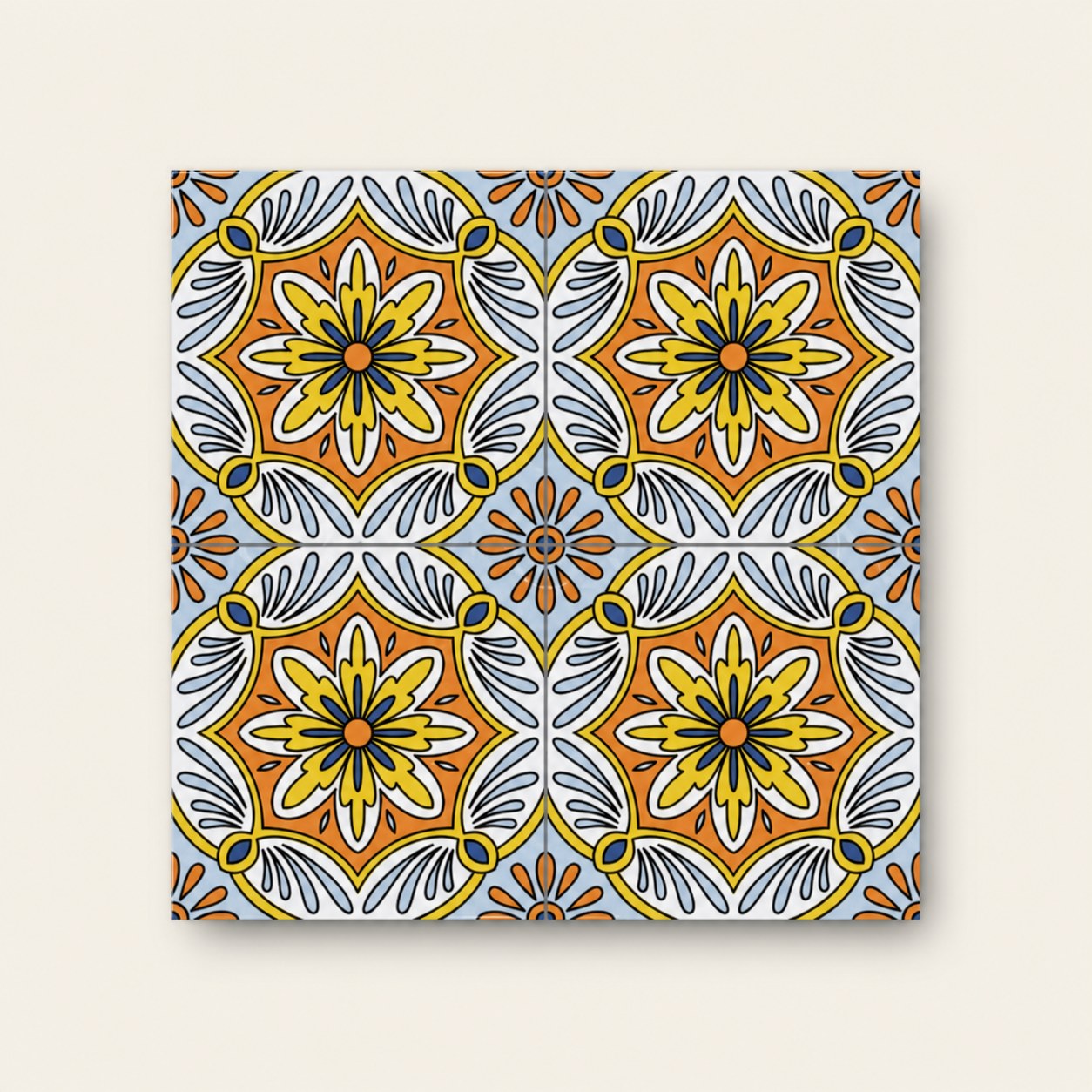 Meksika Desenleri – 20×20 cm Porselen Karo imk15