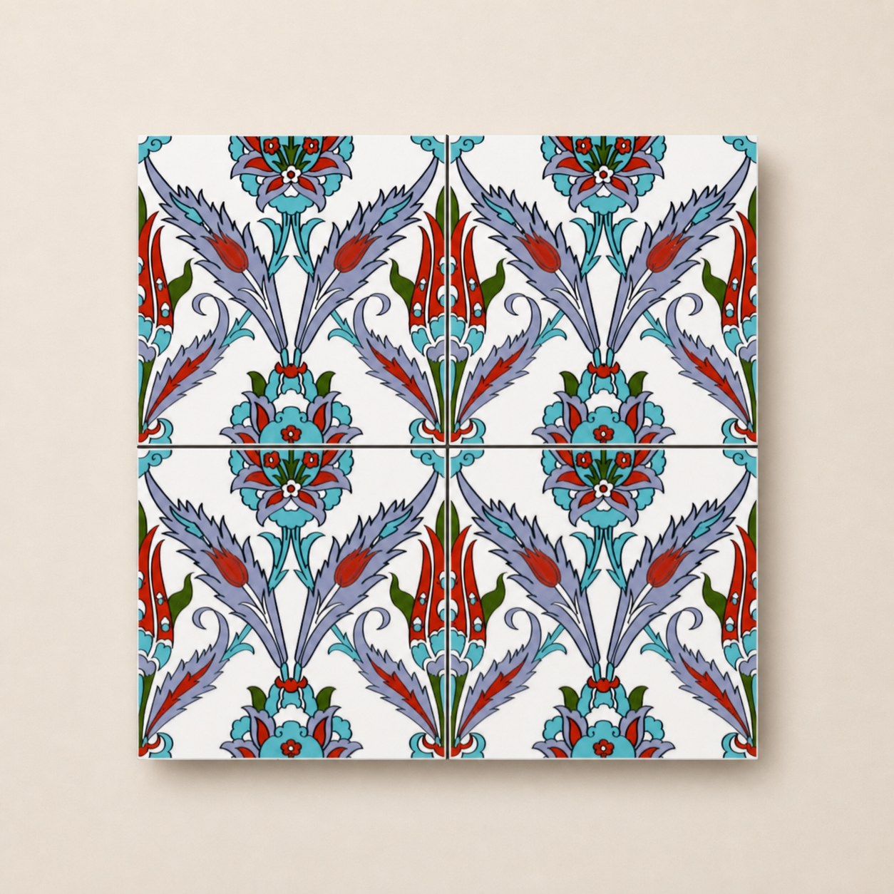 Geleneksel Motifler – 20×20 cm Porselen Karo icg14