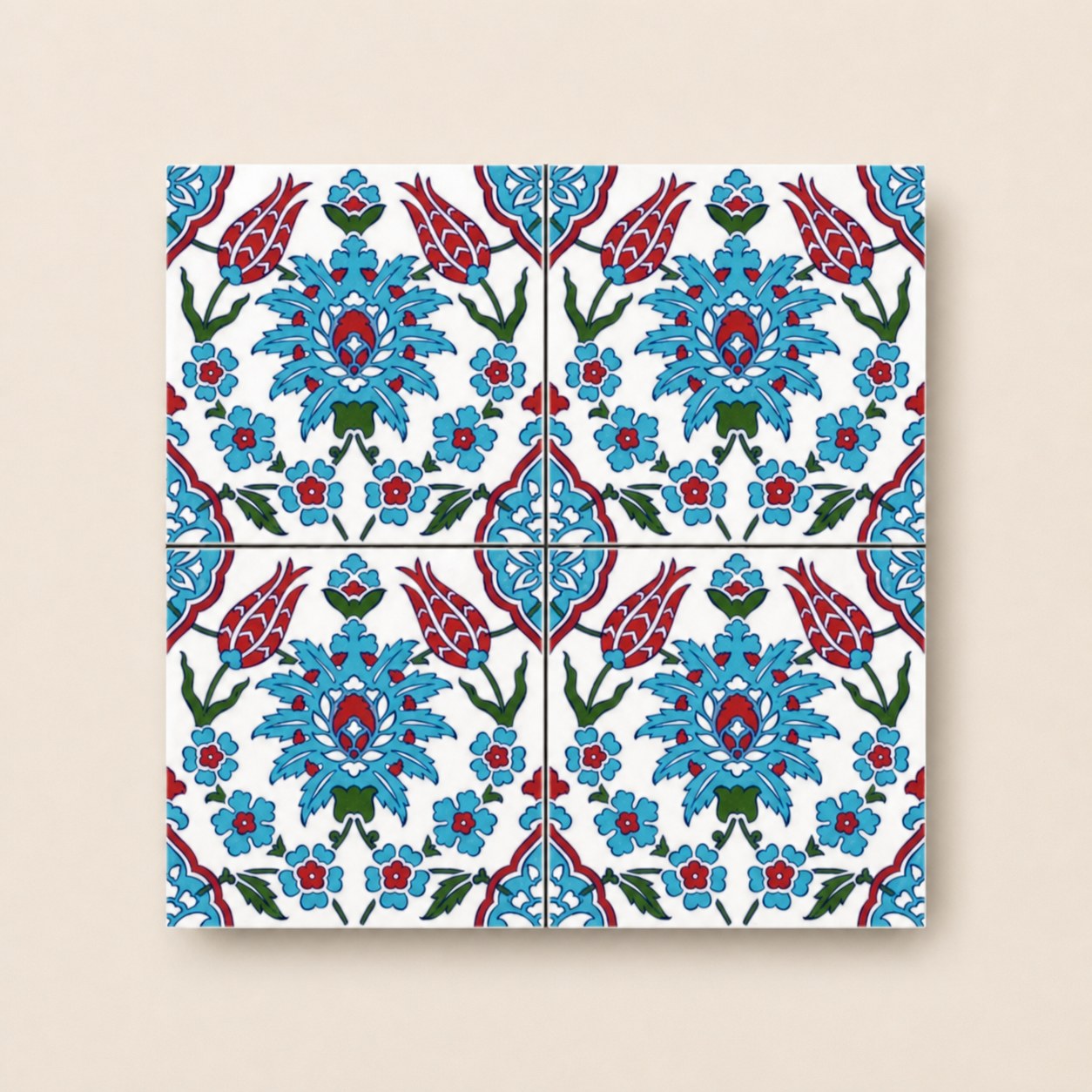 Geleneksel Motifler – 20×20 cm Porselen Karo icg17-2
