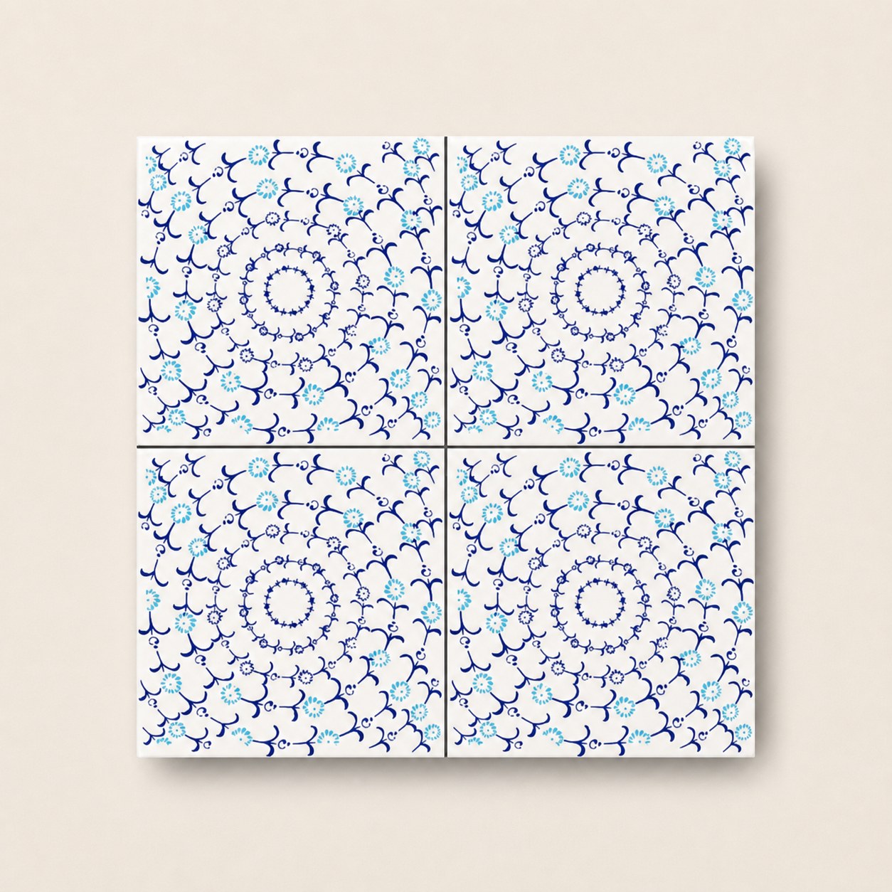 Geleneksel Motifler – 20×20 cm Porselen Karo icg19-2