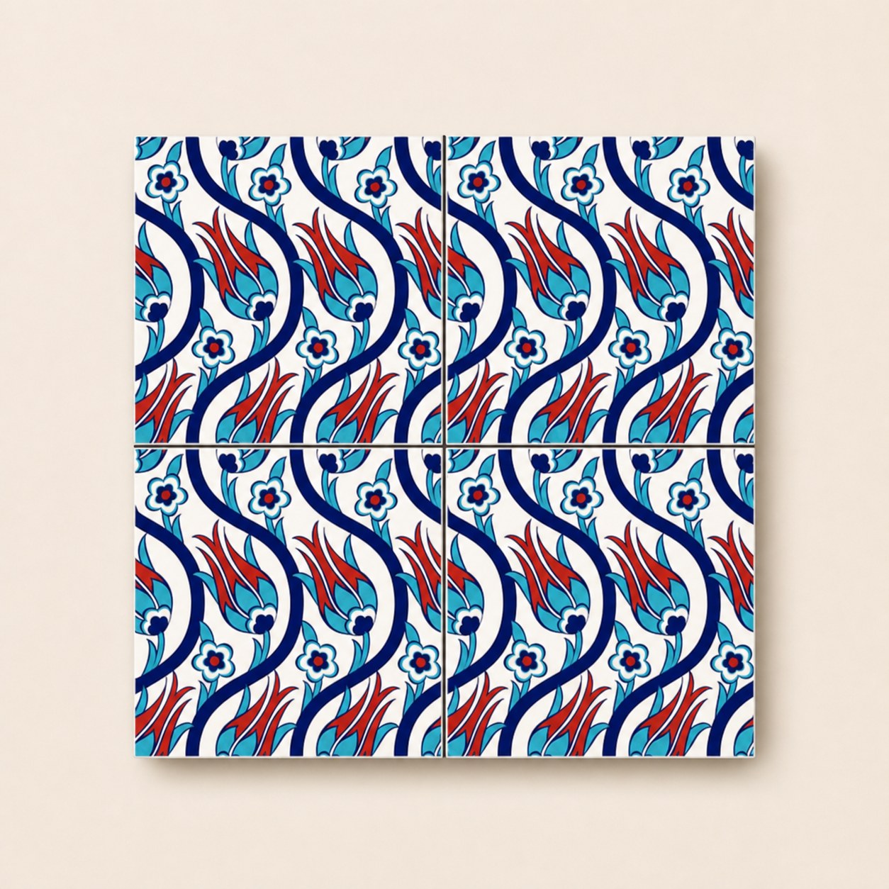 Geleneksel Motifler – 20×20 cm Porselen Karo icg36