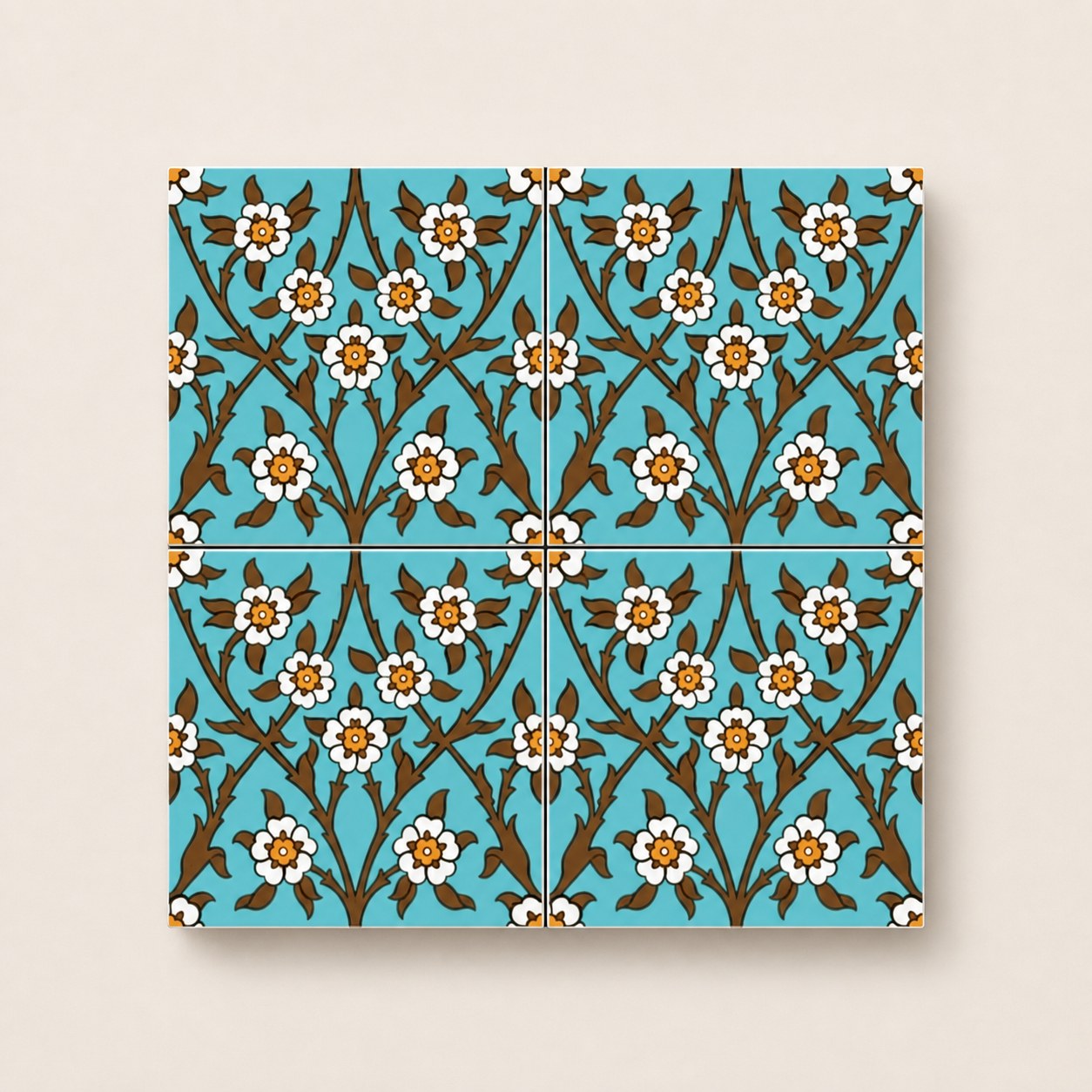 Geleneksel Motifler – 20×20 cm Porselen Karo icg41-2