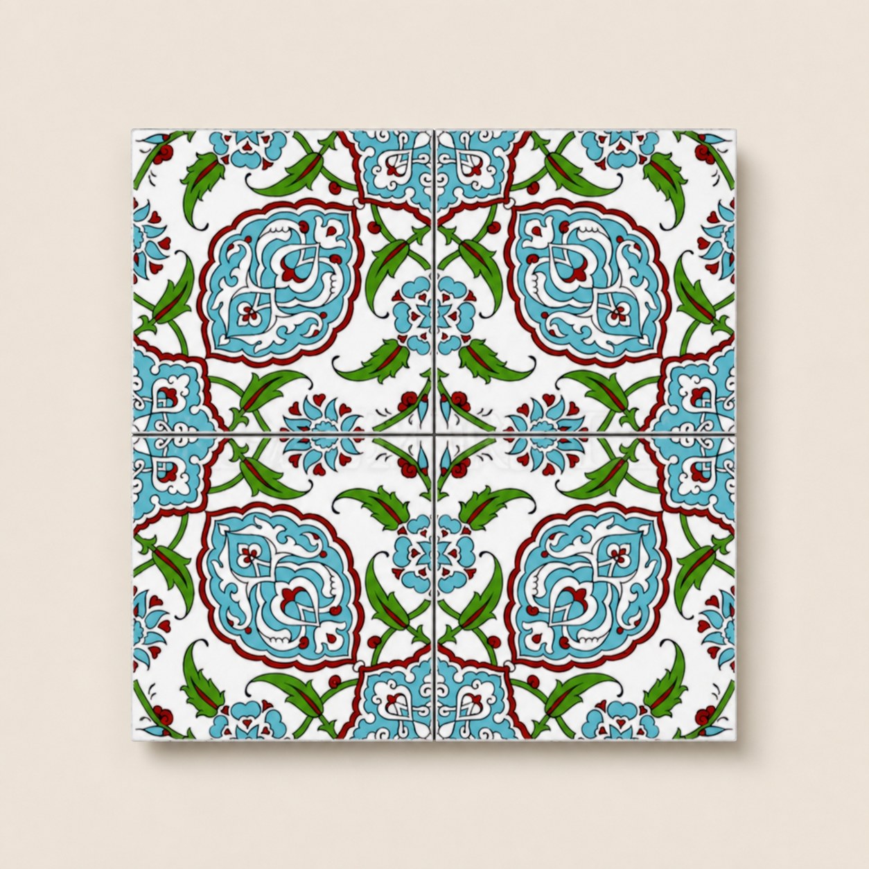 Geleneksel Motifler – 20×20 cm Porselen Karo icg24-2