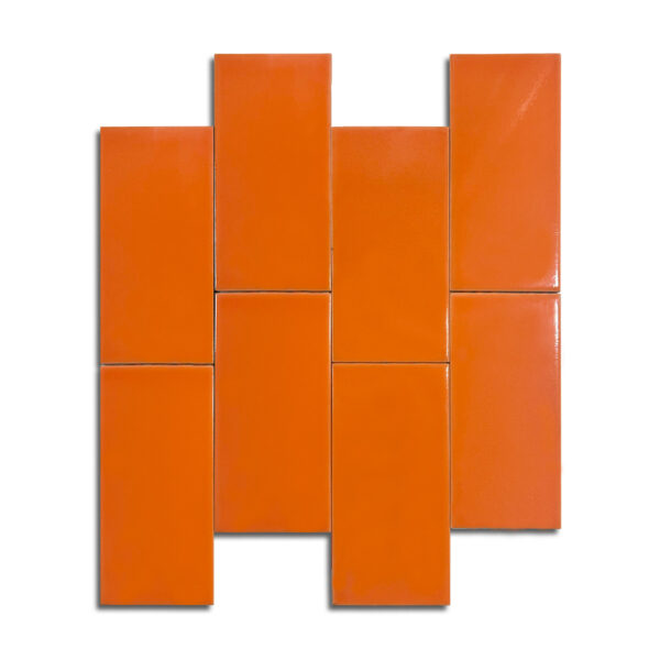 7,5×15 cm Seramik Karo – Turuncu – igc856