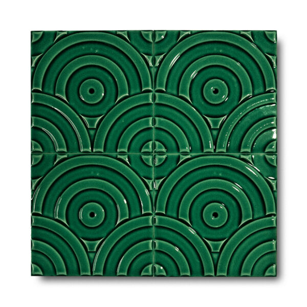 20×20 cm Circle Seramik Karo – Zümrüt – igc312