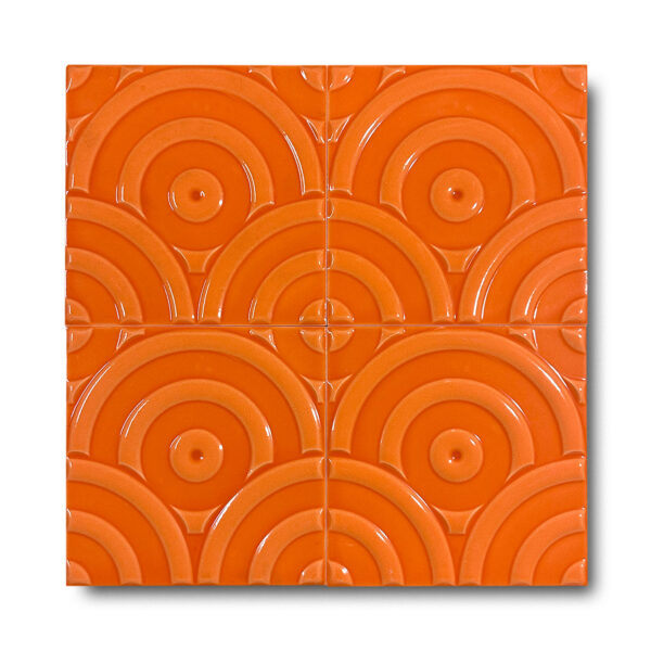 20×20 cm Circle Seramik Karo – Turuncu – igc316