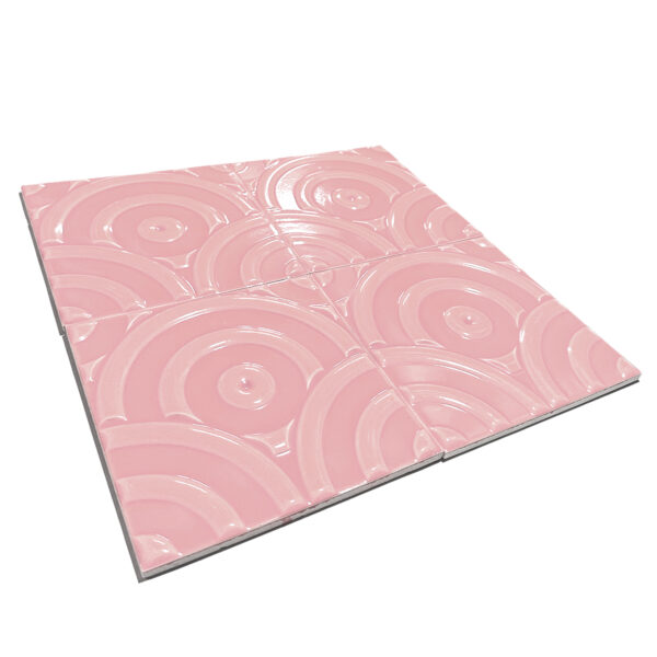 20×20 cm Circle Seramik Karo – Pembe – igc318