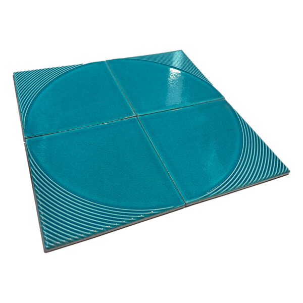 20×20 cm Yay Seramik Karo – Turkuaz – igc303