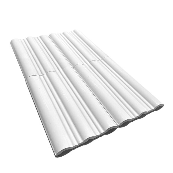 12×20 cm Wave Seramik Karo – Beyaz – igc261