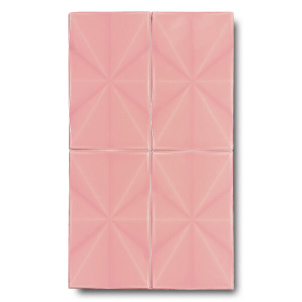 12×20 cm Prizma Seramik Karo – Pembe – igc258