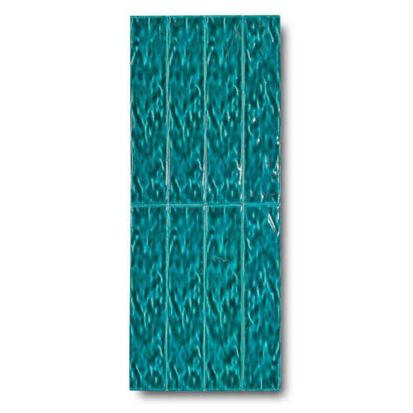 5×25 cm Zellige Seramik Karo – Turkuaz – igc223