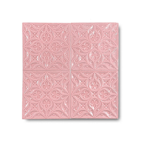 12×12 cm Flower Seramik Karo – Pembe – igc158