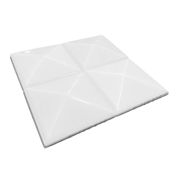 12×12 cm Piramit Seramik Karo – Beyaz – igc141