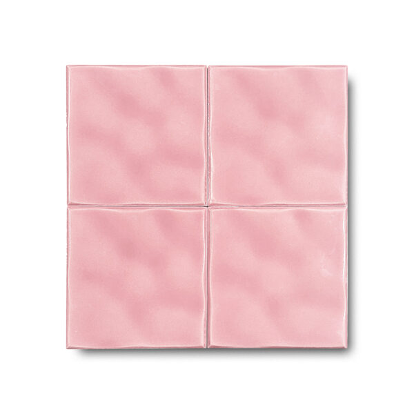 12×12 cm Dalga Seramik Karo – Pembe – igc138