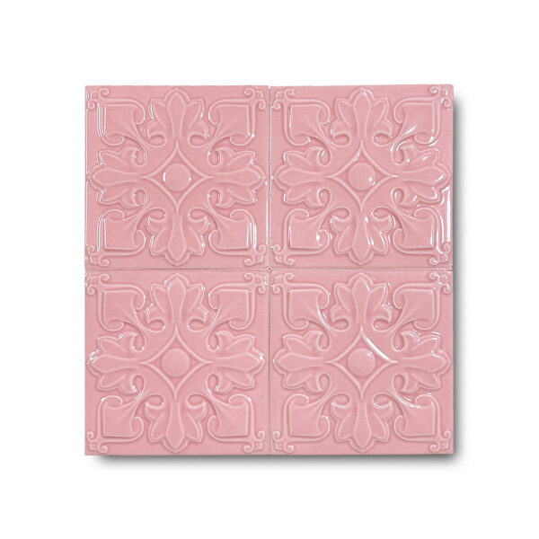 12×12 cm Yonca Seramik Karo – Pembe – igc128