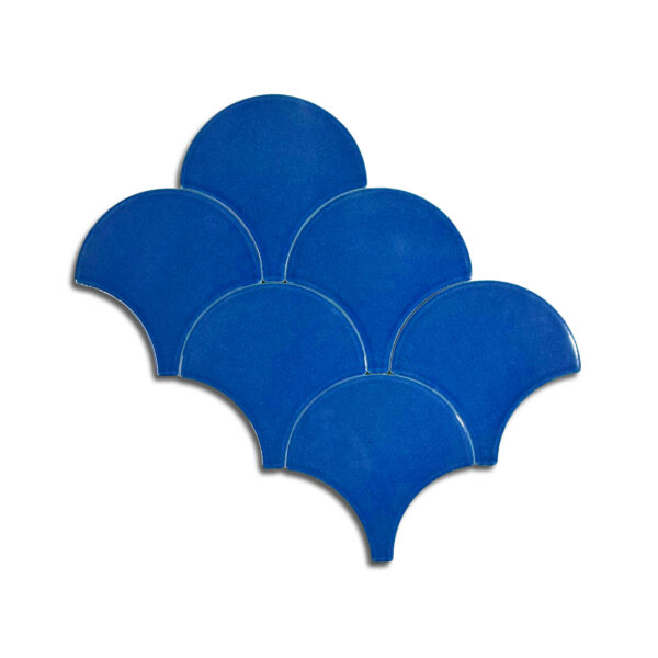17×17 cm Balık Pulu Seramik Karo – Gökmavi – igc804