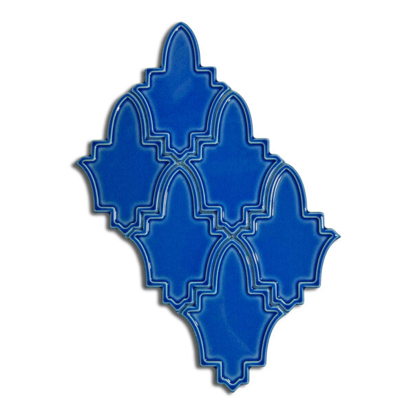 14×19 cm Endülüs Seramik Karo – Gökmavi – igc724