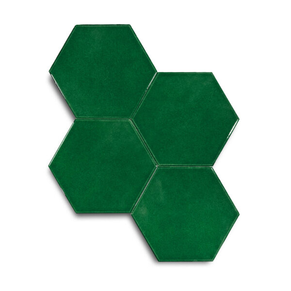 15×17 cm Altıgen Seramik Karo – Zümrüt – igc502