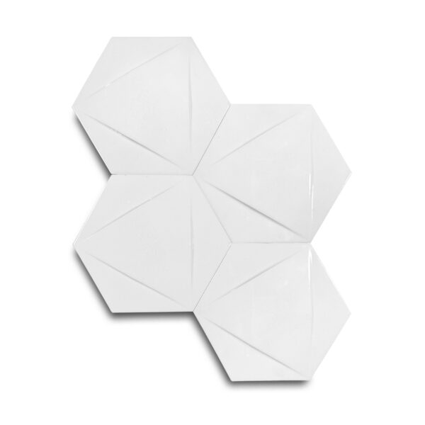 15×17 cm Triangle Seramik Karo – Beyaz – igc521