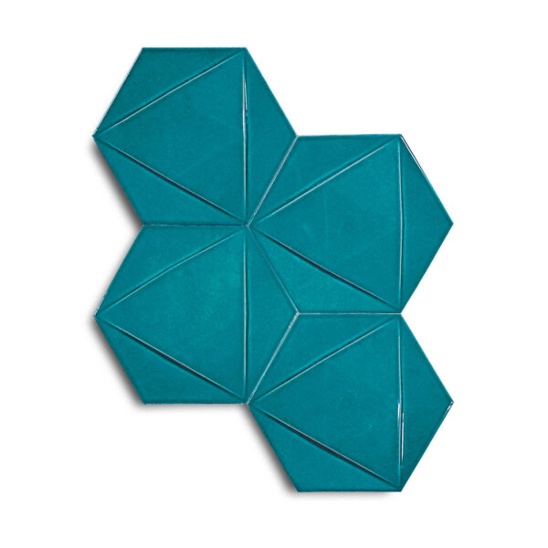 15×17 cm Triangle Seramik Karo – Turkuaz – igc523