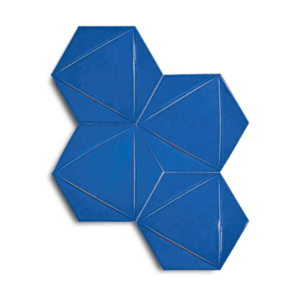 15×17 cm Triangle Seramik Karo- Gökmavi – igc524