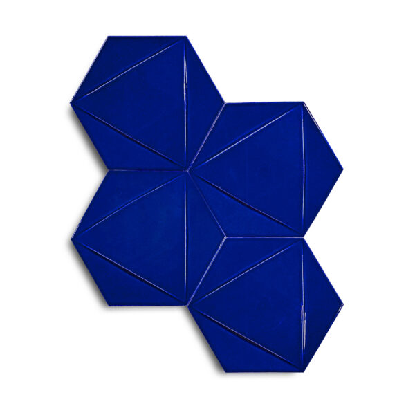15×17 cm Triangle Seramik Karo – Kobalt – igc525