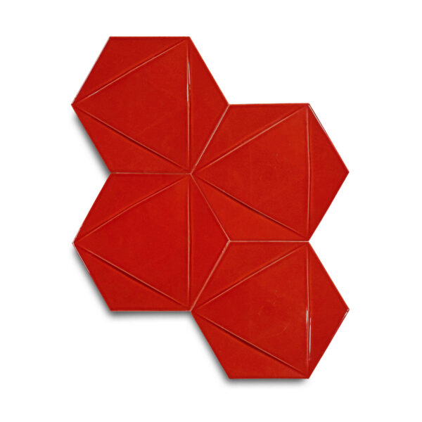 15×17 cm Triangle Seramik Karo – Kırmızı – igc527