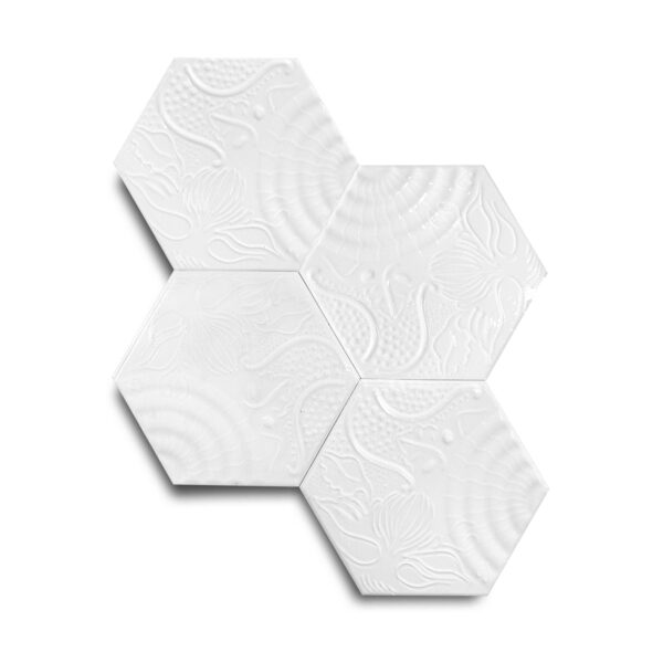 15×17 cm Gaudi Seramik Karo – Beyaz – igc531