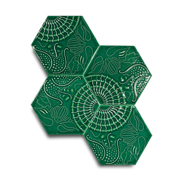 15×17 cm Gaudi Seramik Karo – Zümrüt – igc532