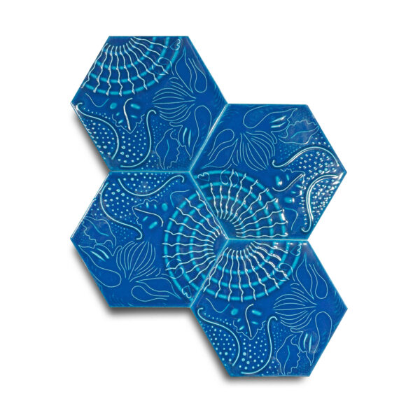 15×17 cm Gaudi Seramik Karo – Gökmavi – igc534