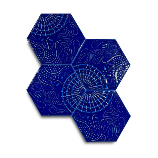 15×17 cm Gaudi Seramik Karo – Kobalt – igc535