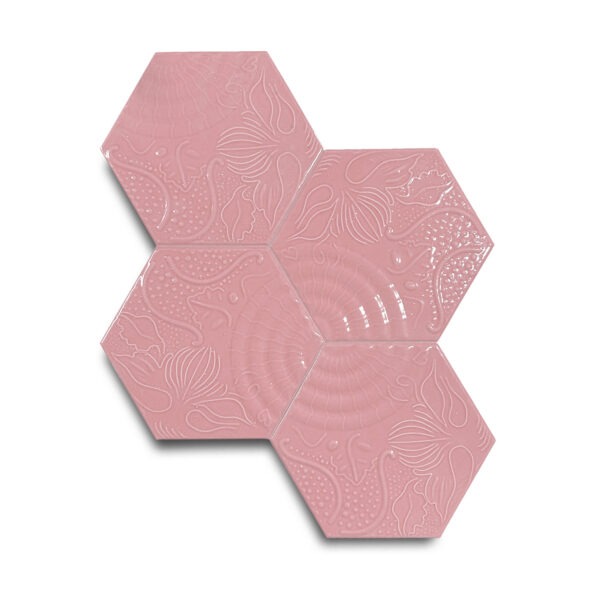 15×17 cm Gaudi Seramik Karo – Pembe – igc538