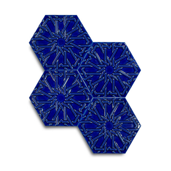15×17 cm Selcuklu Seramik Karo – Kobalt – igc545