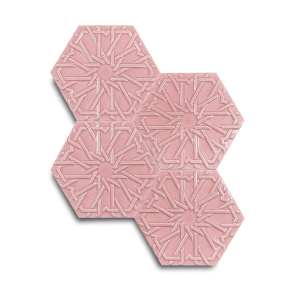 15×17 cm Selcuklu Seramik Karo – Pembe – igc548