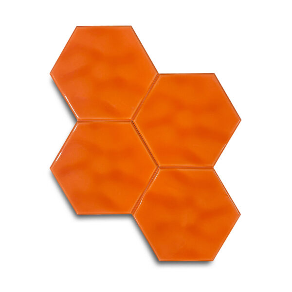 15×17 cm Dalga Seramik Karo – Turuncu – igc556