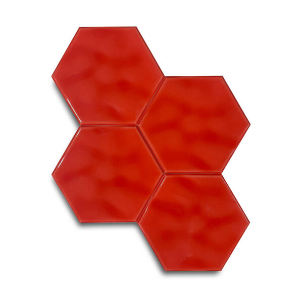 15×17 cm Dalga Seramik Karo – Kırmızı – igc557