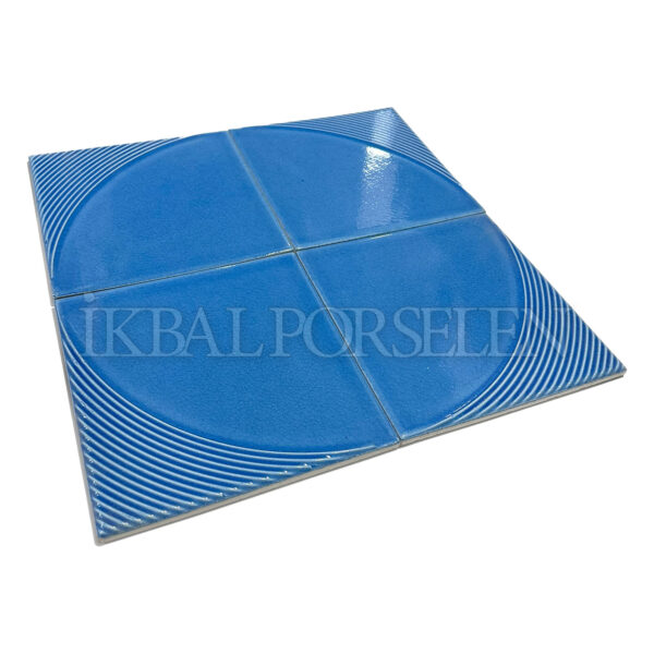 20×20 cm Yay Seramik Karo – Gökmavi – igc304