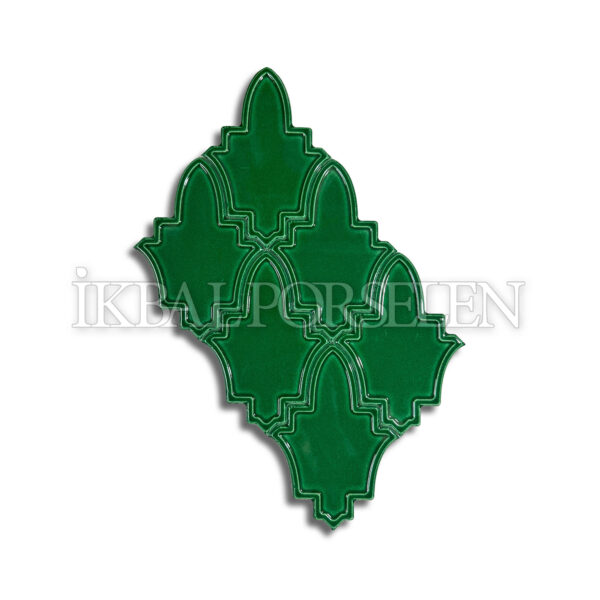 14×19 cm Endülüs Seramik Karo – Zümrüt – igc722