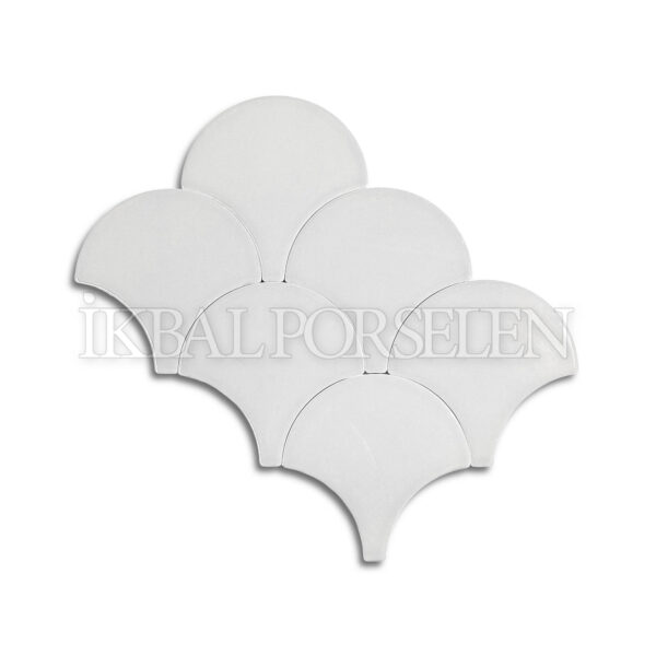 17×17 cm Balık Pulu Seramik Karo – Kırık Beyaz – igc801-2