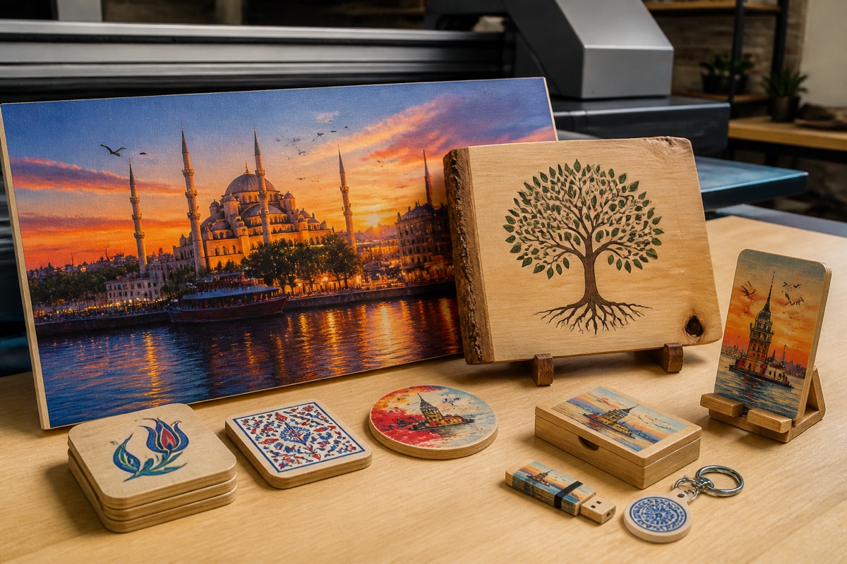 MDF ve ahşap malzemeler üzerine kaliteli UV baskı İstanbul