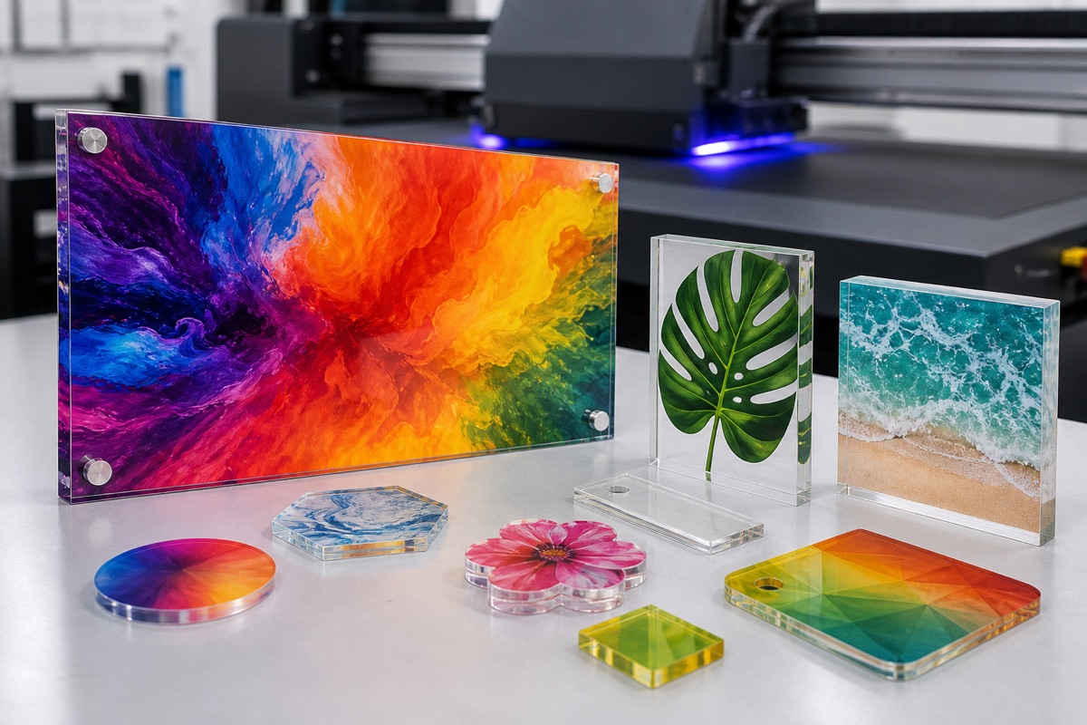 İstanbul pleksi ve akrilik üzerine canlı renkli Mimaki UV baskı