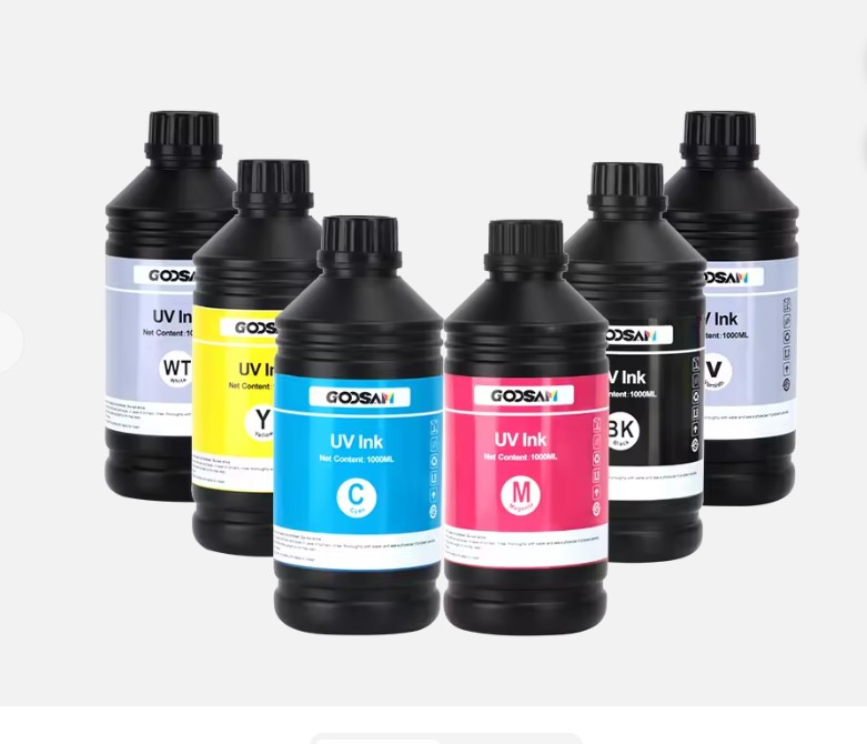 UV DTF Baskı UV DTF Mürekkepleri CMYKW 1000ml