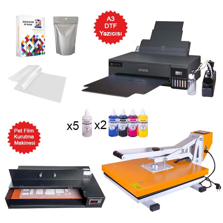 Epson L8050 DTF + Pres Ütü Paketi